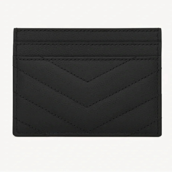 YSL Monogram Card Case in Grained Leather - Picture 2 of 4